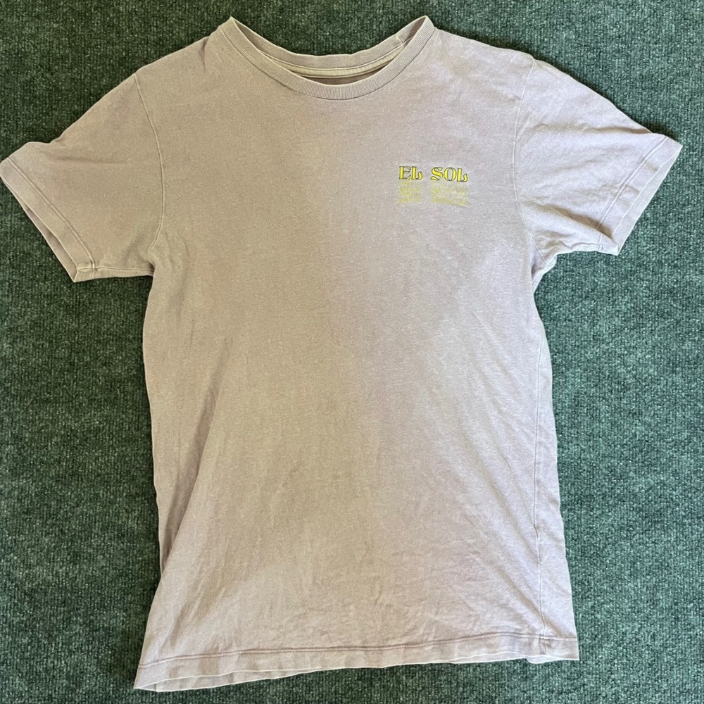 PacSun El Sol Graphic Tee Purple Faded Sun Short Sleeve T-Shirt Small